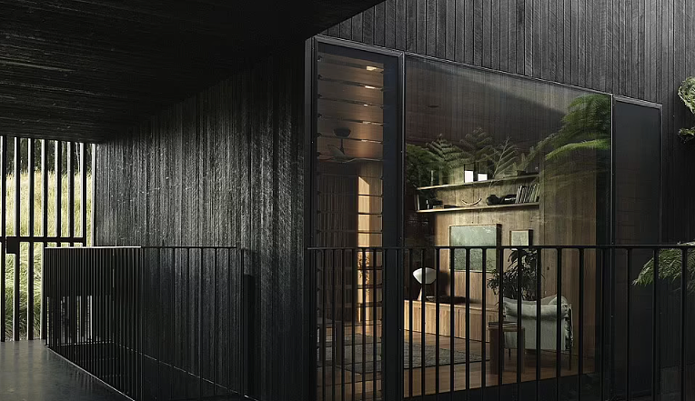 拜伦湾“黑房”被评澳洲最佳住宅之一，专家：光影完美结合，堪称“宁静的避难所”（组图） - 8