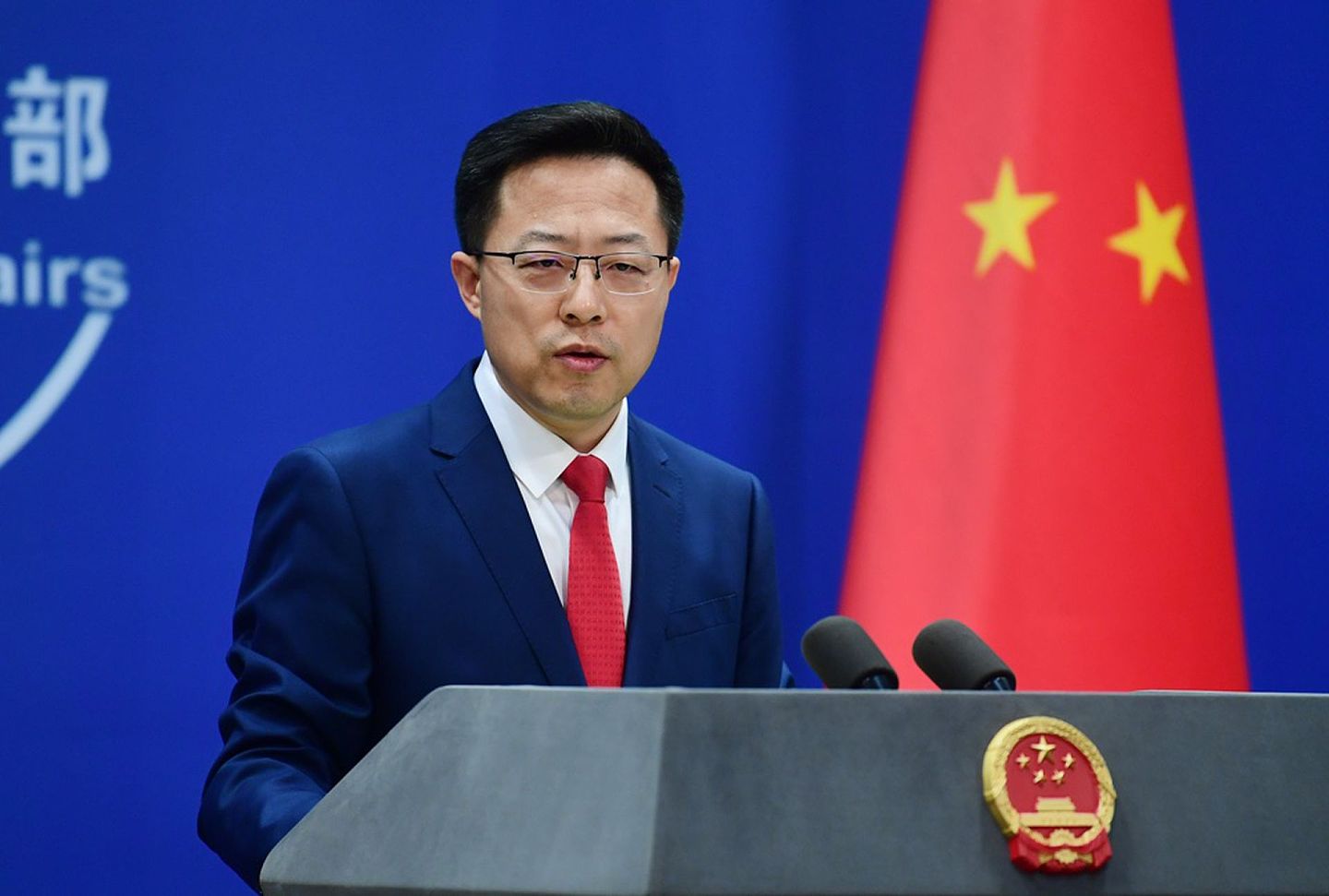 中国外交部此前也多次就台湾问题施压立陶宛。（Twitter@Lijian Zhao 赵立坚）