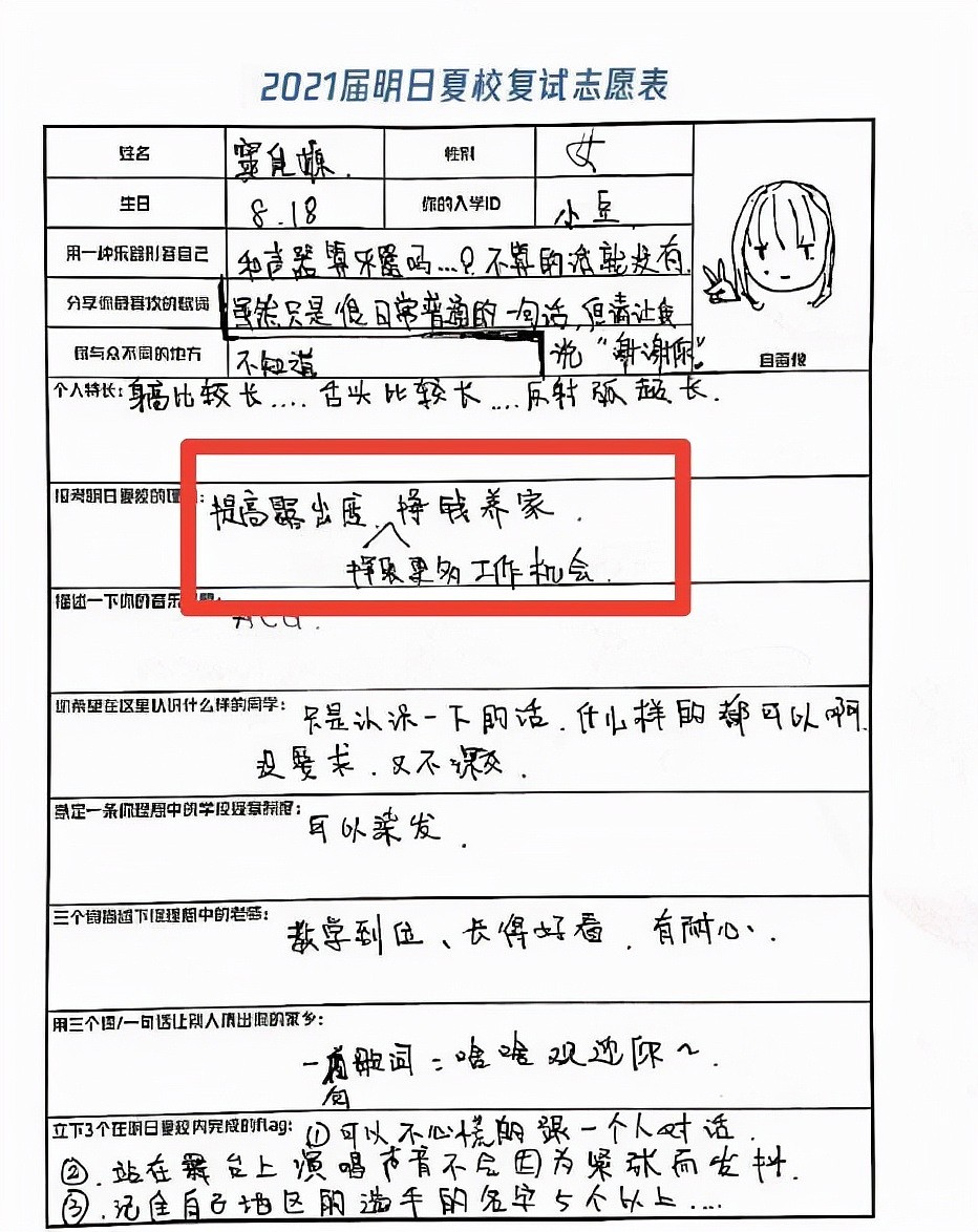 窦唯19岁小女儿为赚钱养家要出道？参加选秀，被内涵靠老爸获票