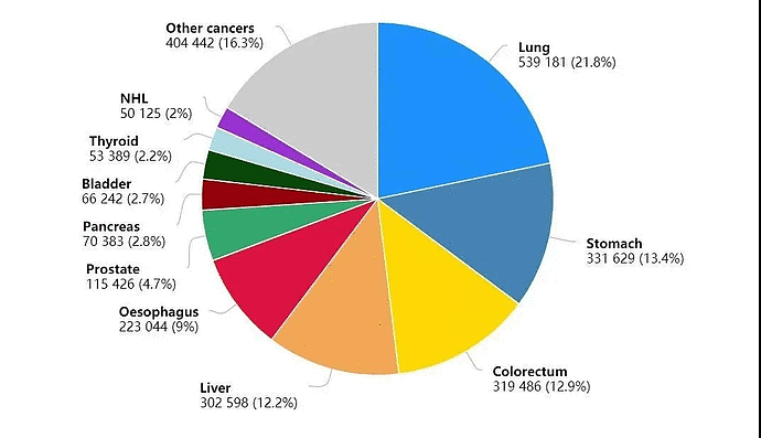 柳叶刀：中国癌症新发和死亡人数全球第一，23个常见的致癌因素（组图） - 7