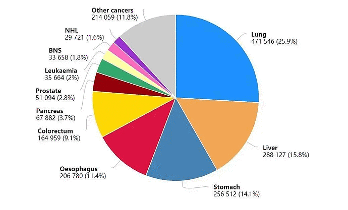 柳叶刀：中国癌症新发和死亡人数全球第一，23个常见的致癌因素（组图） - 8