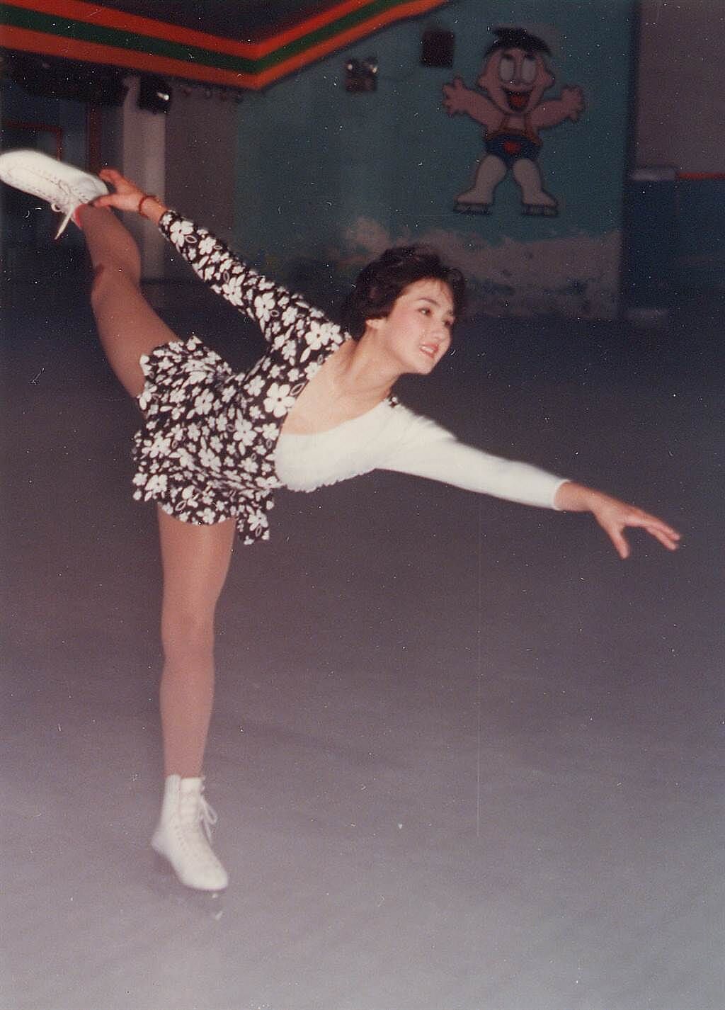 柏安妮入行前曾是香港花式溜冰冠军。 （图／中时资料照）