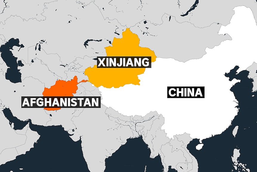 阿富汗东北部与中国西部的新疆接壤。