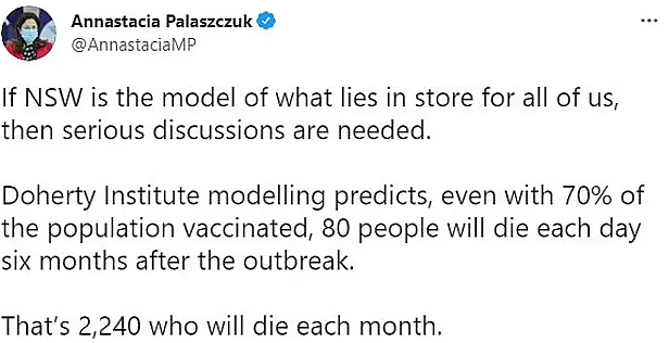 若与病毒共存，澳洲每月要死2240人？昆州州长被指“吓唬民众”，卫生部长狠批（组图） - 2