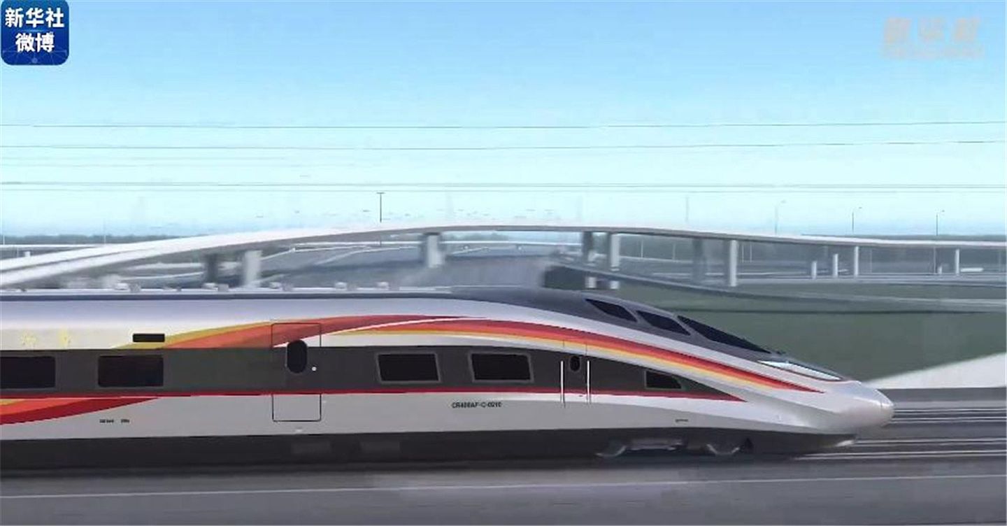 中国铁路智能动车组“复兴号”升级版内部结构曝光，引发关注。（微博@新华社）