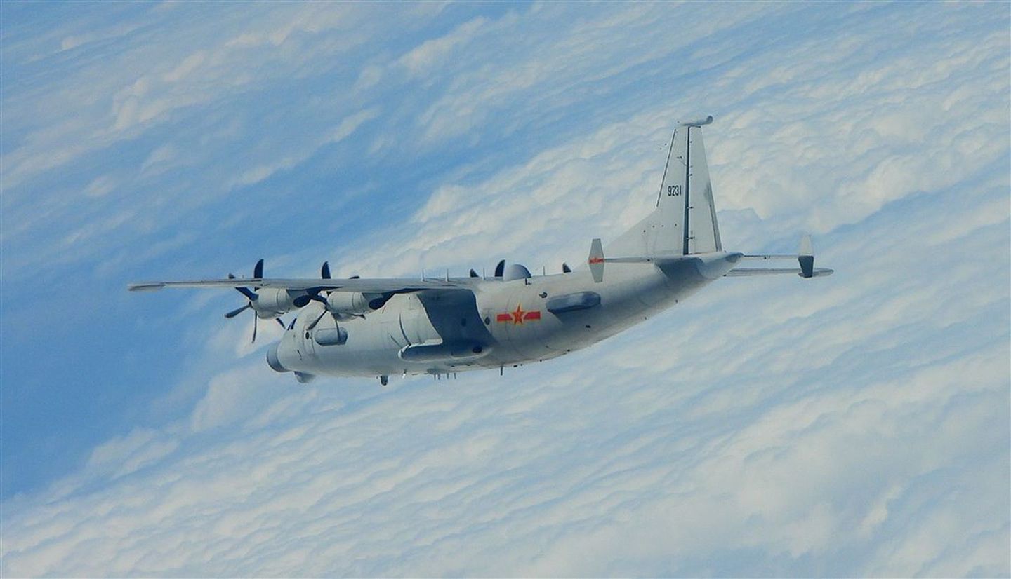 运-8T技侦机，今年1月至8月共接近台湾西南空域38次。（台湾国防部提供）