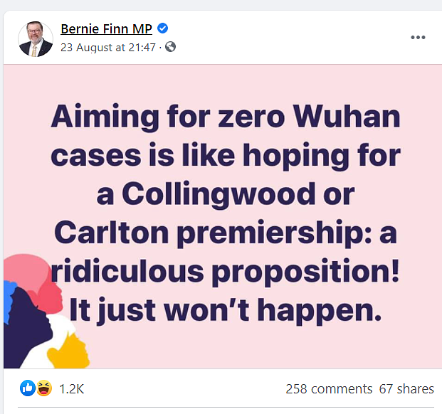 “健身对抗武汉病毒！”澳洲议员脸书又爆不当言论，两周连提6次！去年曾被两党批评（组图） - 2