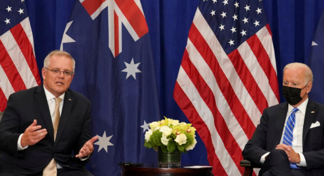 澳美日印四国领导人举行线下会谈，应对中国崛起成重要议题
