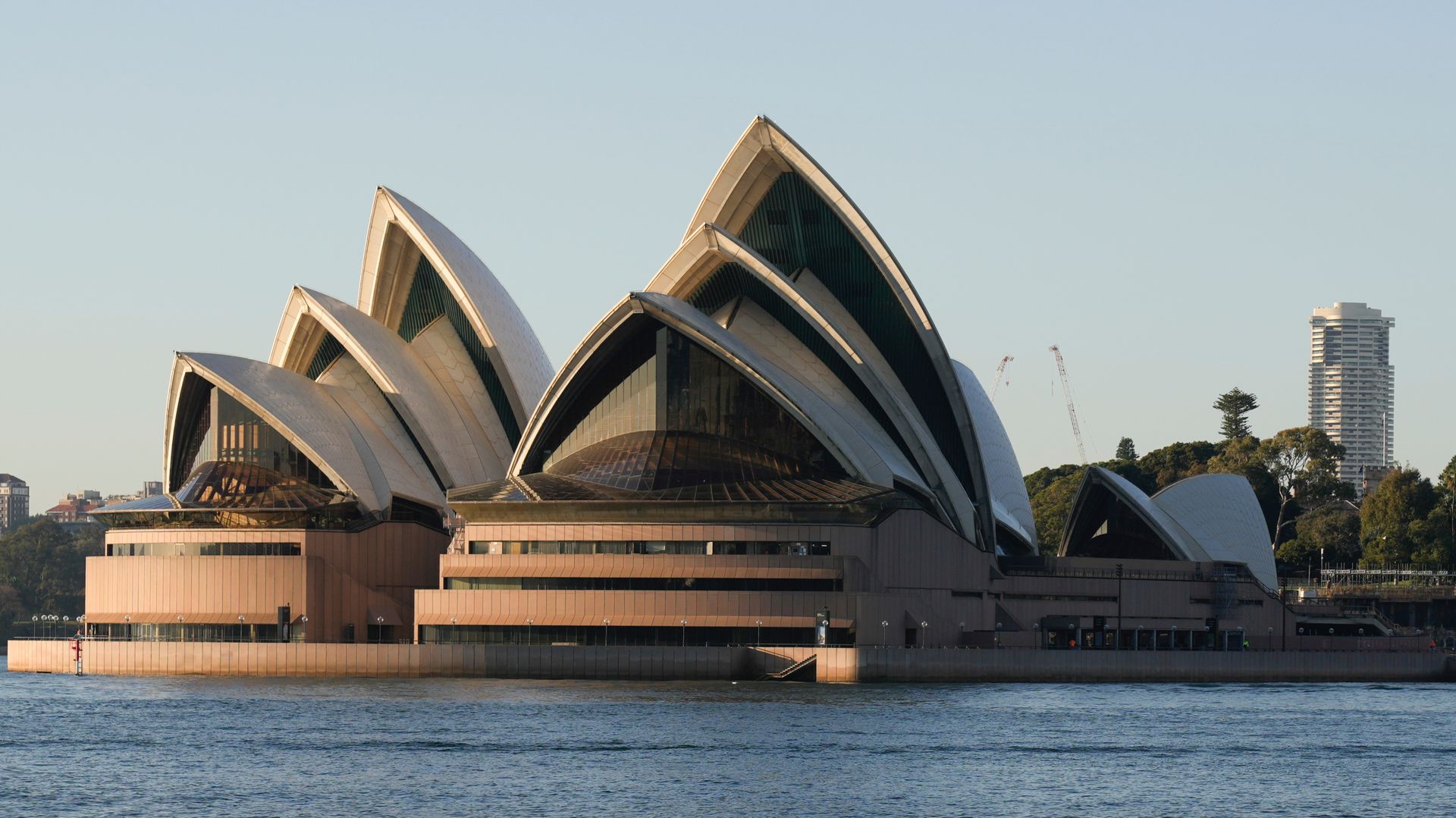 2021年9月17日，镜头下的澳大利亚悉尼歌剧院。（AP）