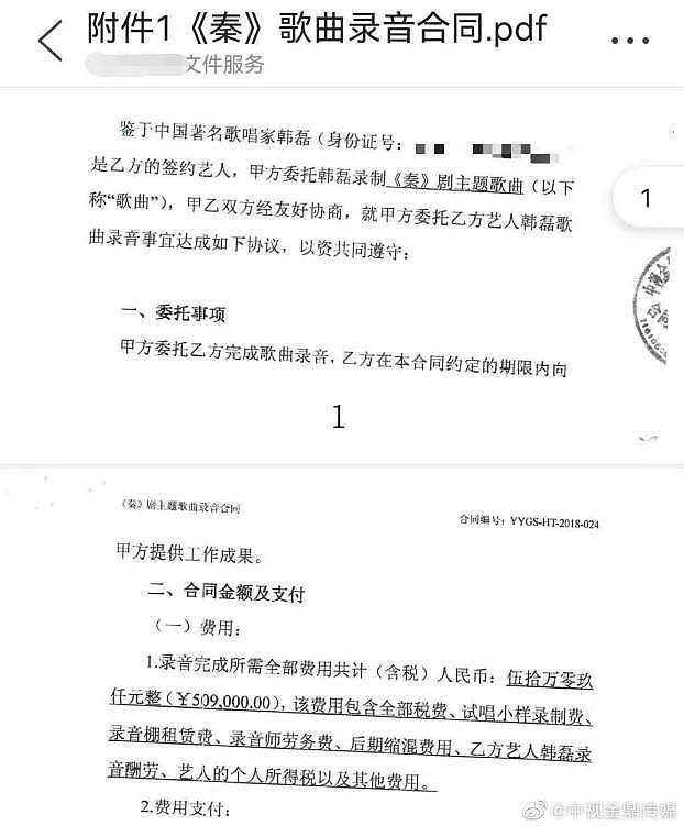 知名歌星韩磊遭实名举报偷漏税！相关证据已送交税务部门，被催促及时补缴（组图） - 6