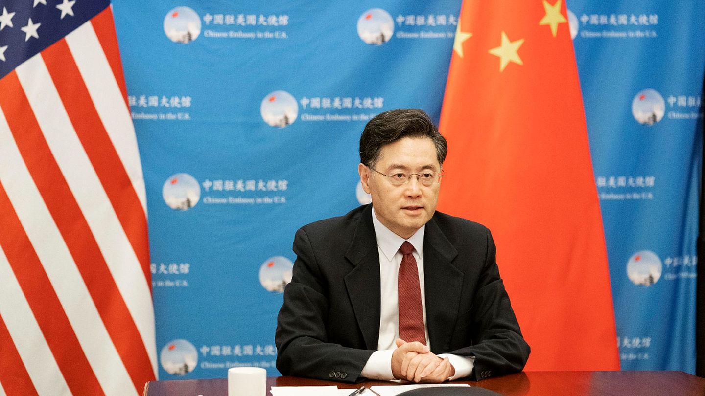 中美关系：图为中国驻美国大使秦刚9月16日在华盛顿出席活动。（新华社）