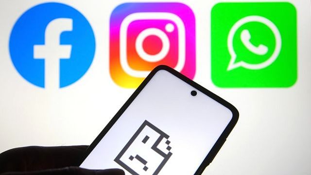 Facebook, Instagram and WhatsApp logos