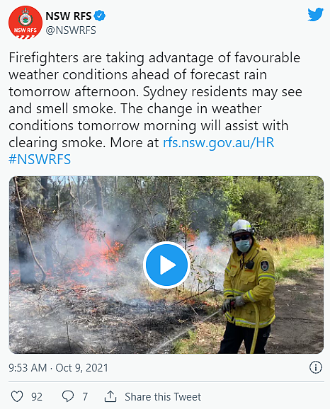 因减灾燃烧，悉尼部分地区今日烟雾笼罩，空气质量被评“极差”（组图） - 3