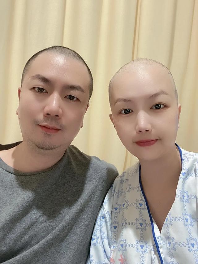 深圳男子陪患癌妻子剃光头，5年3次抗癌，幸好你在身边，在你身边（组图） - 3