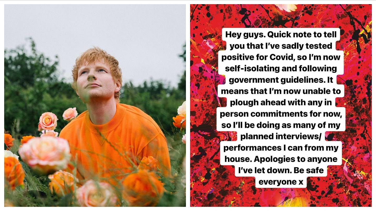 英国创作歌手Ed Sheeran确诊新冠，接受居家隔离（组图） - 1
