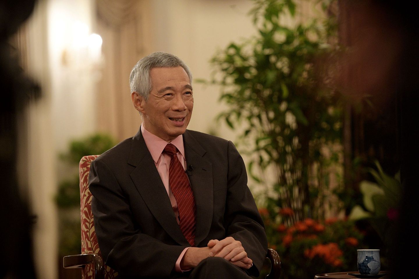 新加坡总理李显龙不愿在中美对抗中选边站队。( 新华社）