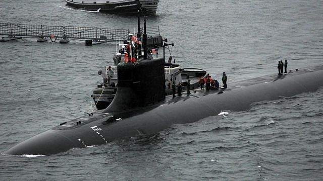 BREMERTON, WA, USA: The Seawolf-class attack submarine USS Connecticut (SSN 22) returns to port at Naval Base Kitsap29/04/2011 US Navy / handout