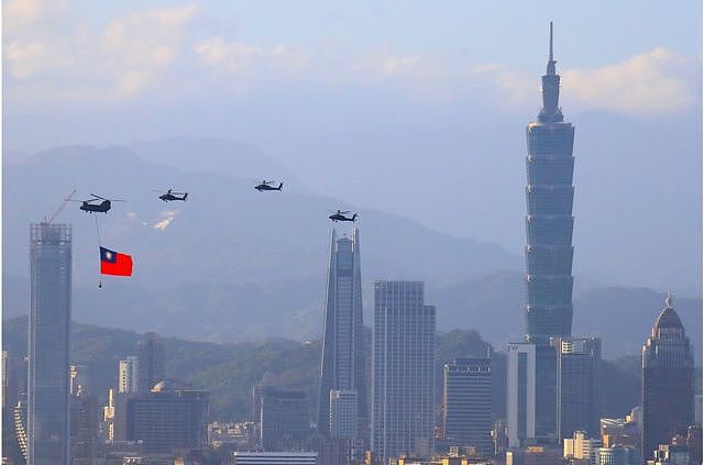 台北今年庆祝双十节资料照片。