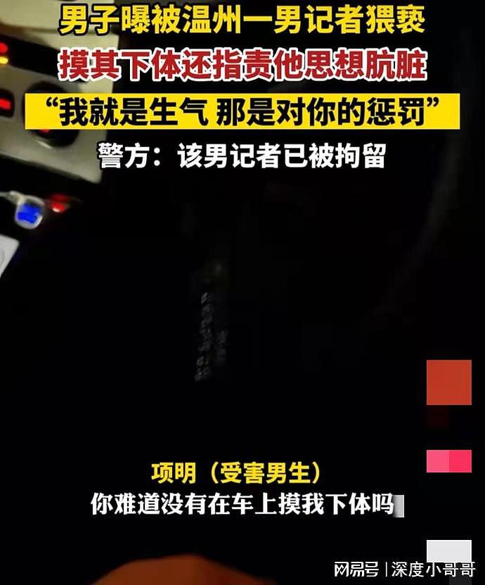 中国男子被一男记者车内、床上乱摸下体！事后反遭羞辱：你太肮脏（视频/组图） - 3