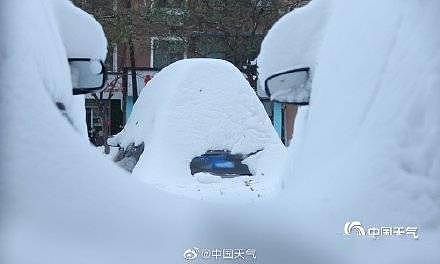 东北迎百年来最强降雪，市民眼看几十台车压垮（组图） - 3
