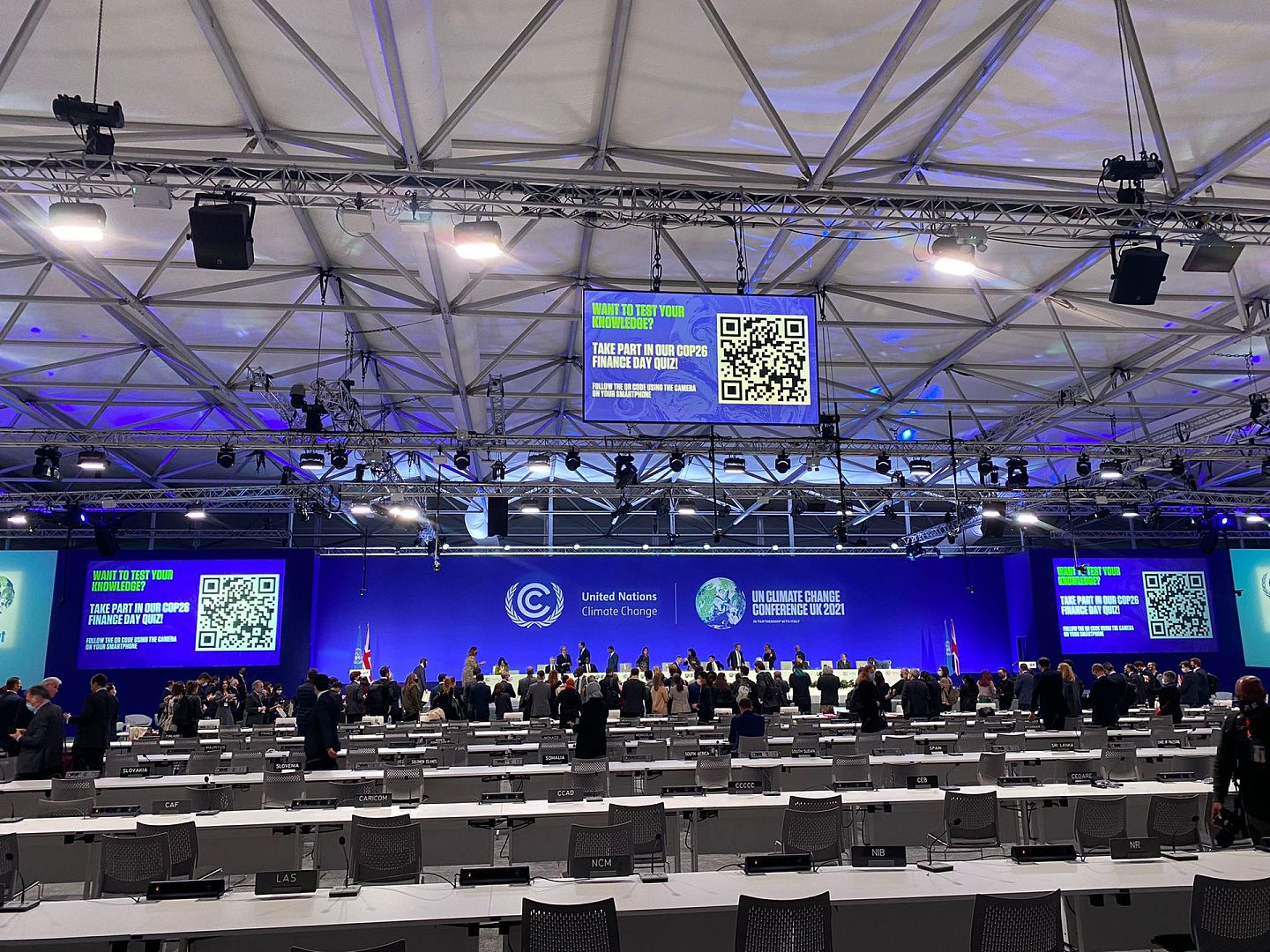 COP26峰会现场情况。（林兰熹提供）