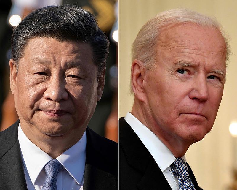 美国总统拜登（右）与中国国家主席习近平（左）今举行视频峰会。（Getty Images）