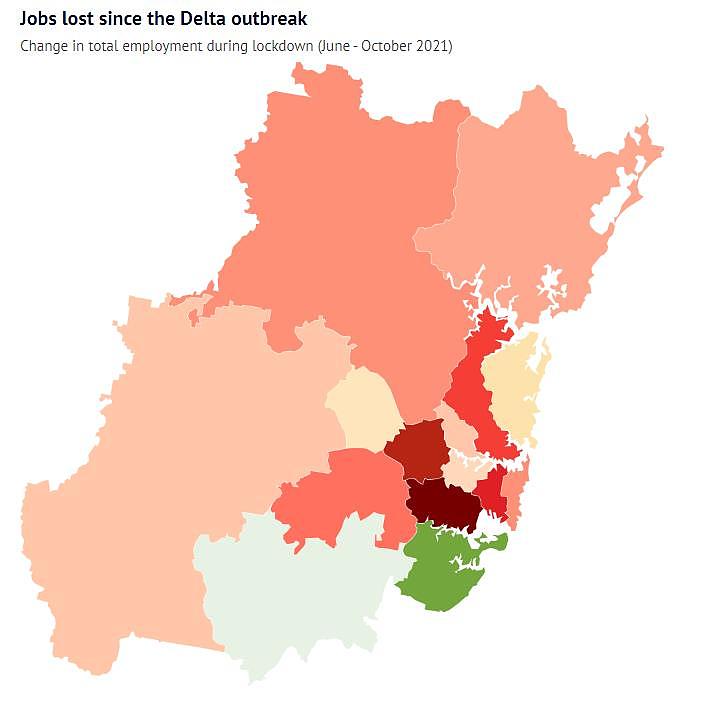 悉尼封锁最严区的失业率最高！这3地首当其冲（组图） - 3