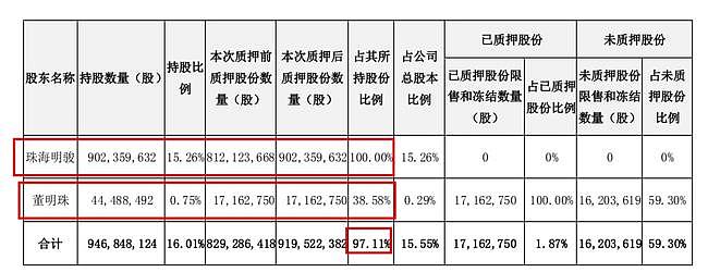 88万股民懵了，格力第一大股东100%质押股票（图） - 2