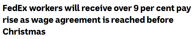 “马拉松式”劳资谈判结束！联邦快递与运输工会达成协议，员工获得加薪（图） - 1