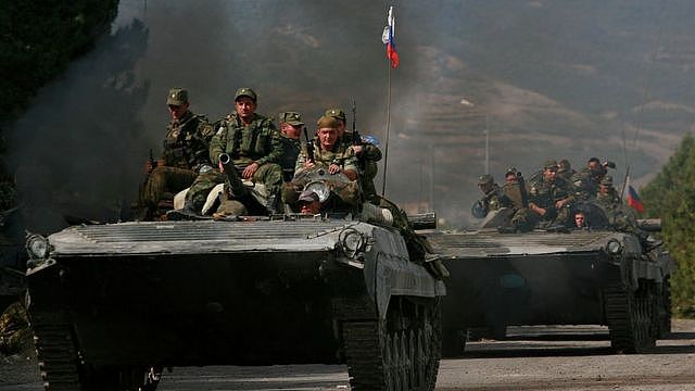 俄罗斯军队在2008年入侵格鲁吉亚。