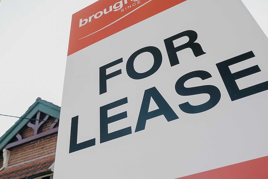 A for lease sign outside a federation era house.
