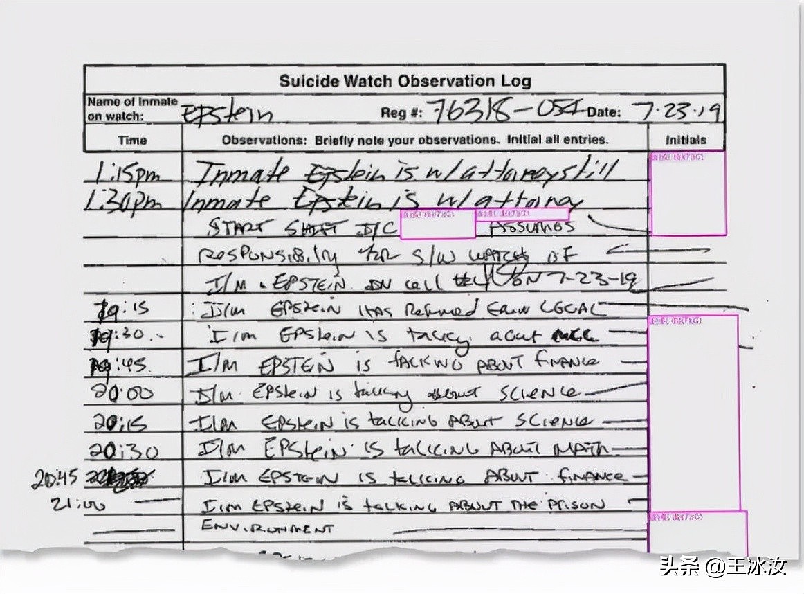 爱泼斯坦真不想死？2000页监狱档案曝光，揭秘死前细节
