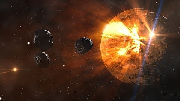 ▲▼小行星撞地球。（示意图／取自免费图库Pixabay）