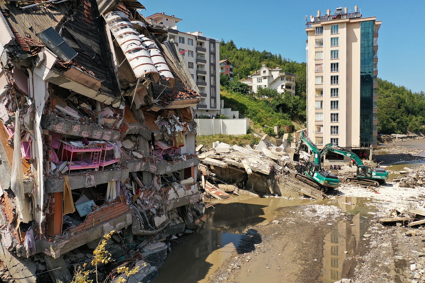 ▲▼ 土耳其北部黑海沿岸地区遭受洪灾，至少57人死亡。 （图／路透）