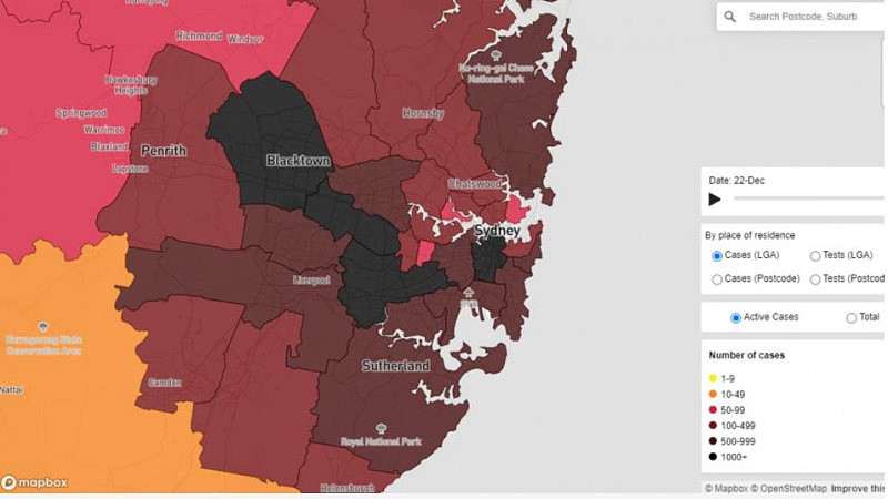 悉尼最新疫情地图公布！Hurstville及Kogarah所在卫生区确诊人数飙升（组图） - 2