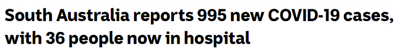 南澳新增995例，住院人数上升，开放边界以来总确诊数超5000（组图） - 1