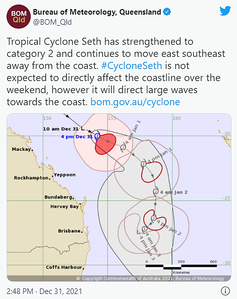 昆州海岸附近气旋加强，预计周末向南移动（组图） - 3