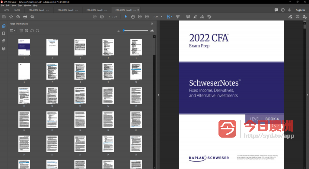 2022 CFA Level 1  2 & 3 Kaplan Schweser Notes