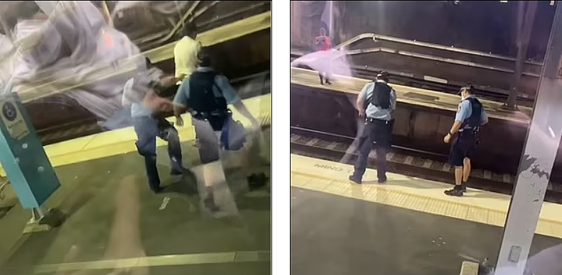 悉尼男子拒捕被喷辣椒水，受电击后踉跄跌入铁轨（视频/组图） - 3