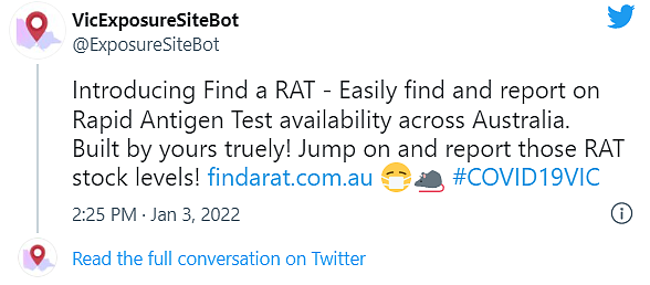 “Find a RAT”网站上线！可自查附近新冠检测试剂库存，已有澳人加入（组图） - 3