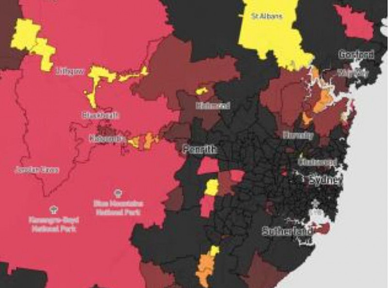 新州最新疫情地图公布！Zetland/Waterloo活跃病例数达1258（组图） - 2