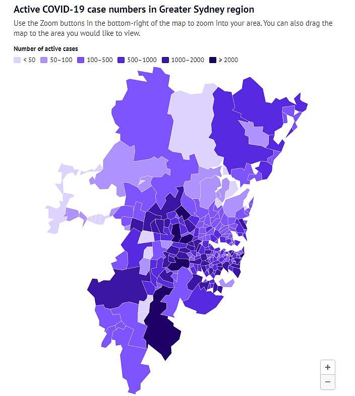新州最新疫情地图公布！悉尼东区和西区成“重灾区”（组图） - 4