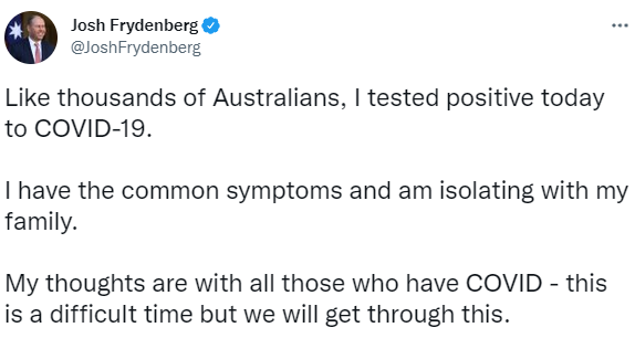澳洲前总理谭保确诊，已出现症状并接受隔离