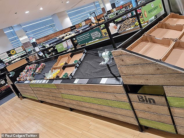 NSW supermarkets have been hit the hardest with fruit and vegetables, meat and poultry and dairy displays left empty