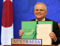 澳日签署历史性防务协议，两国联合声明引中方不满（组图）