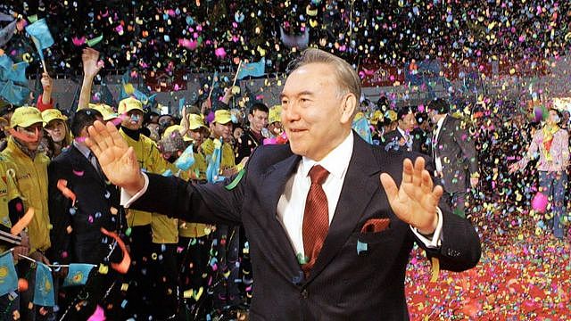 纳扎尔巴耶夫在哈萨克斯坦掌权近30年。