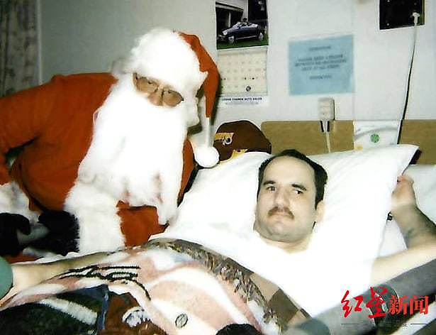 ▲爱德华在疗养院度过2003年圣诞节 图据网络
