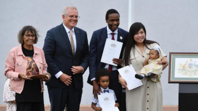 1.6万人在澳洲日宣誓入籍，莫里森：他们将书写澳洲未来