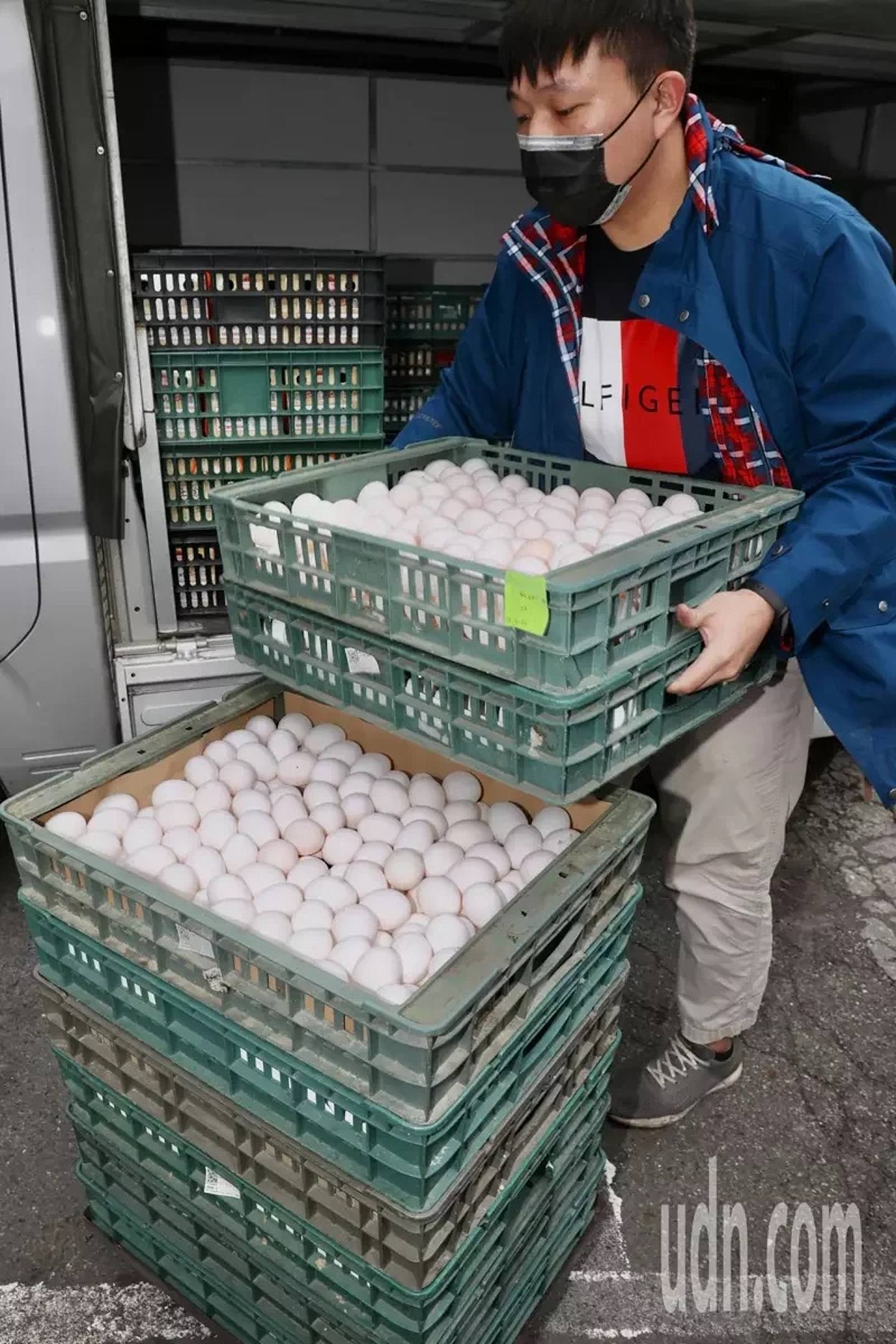 台湾近日出现「蛋荒」，每天的鸡蛋缺口多达100万至200万只。 （联合新闻网）