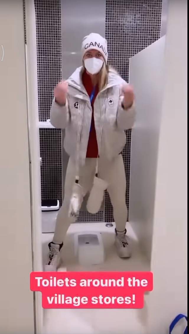 加拿大运动员北京冬奥村第一次见蹲坑厕所，一脸懵不知所措（组图） - 7
